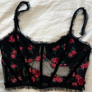 For Love & Lemons Embroidery Bustier No tags but never worn
